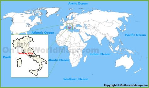 vatican city on world map.